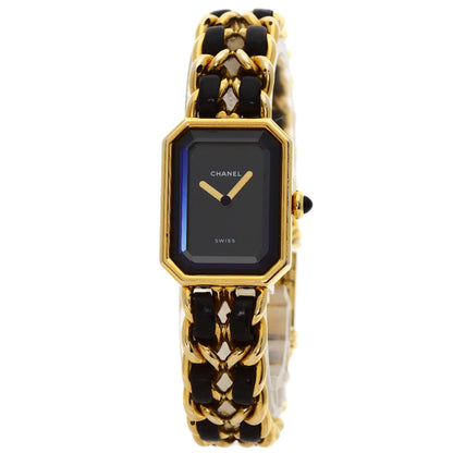 CHANEL Premiere Watches H0001 Gold Plated/Leather xGP Ladies