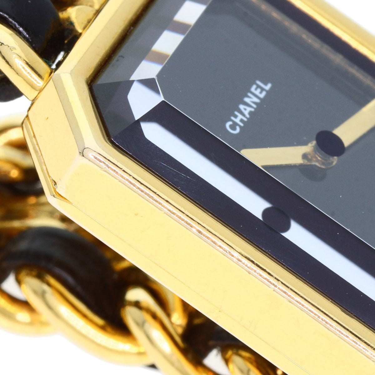 CHANEL Premiere Watches H0001 Gold Plated/Leather xGP Ladies