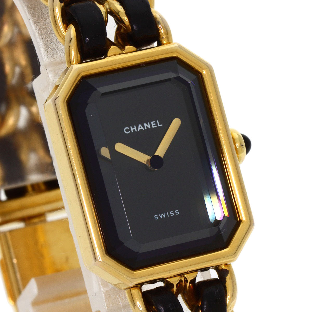 CHANEL Premiere Watches H0001 Gold Plated/Leather xGP Ladies