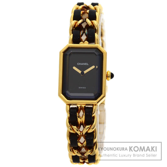 CHANEL Premiere Watches H0001 Gold Plated/Leather xGP Ladies