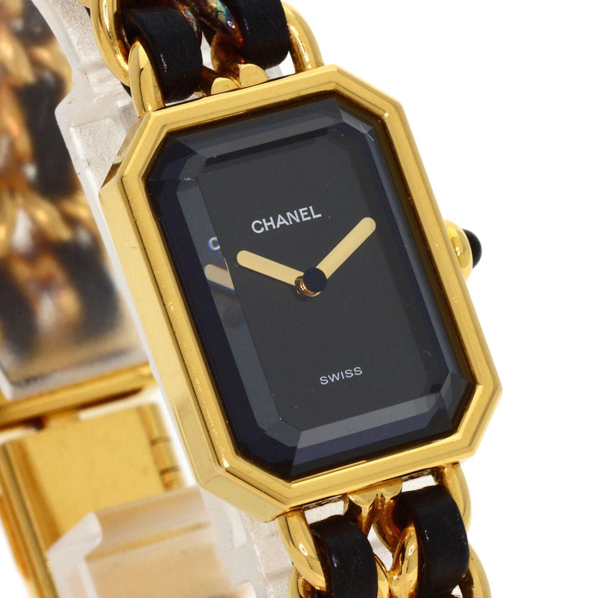 CHANEL Premiere Watches H0001 Gold Plated/Leather xGP Ladies