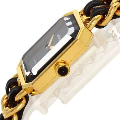 CHANEL Premiere Watches H0001 Gold Plated/Leather xGP Ladies