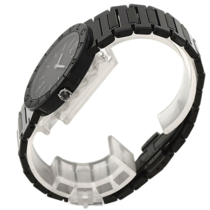 BVLGARI BVLGARI BVLGARI Black Diamond-like carbon Watches BB33S Stainless Steel/Stainless Steel Boys