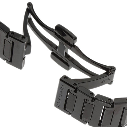 BVLGARI BVLGARI BVLGARI Black Diamond-like carbon Watches BB33S Stainless Steel/Stainless Steel Boys