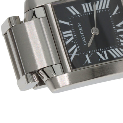 カルティエ W51026Q3 タンクフランセーズ SM アジア限定 腕時計 ステンレススチール/SS レディース 【中古】【CARTIER】
