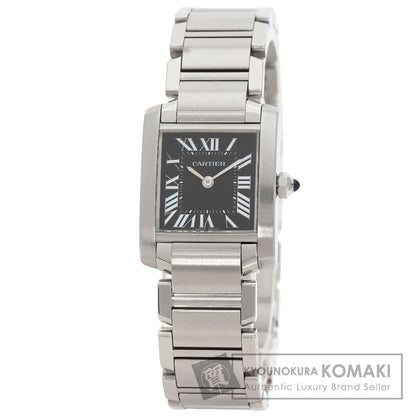 カルティエ W51026Q3 タンクフランセーズ SM アジア限定 腕時計 ステンレススチール/SS レディース 【中古】【CARTIER】