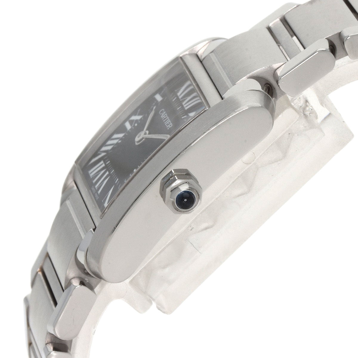 カルティエ W51026Q3 タンクフランセーズ SM アジア限定 腕時計 ステンレススチール/SS レディース 【中古】【CARTIER】