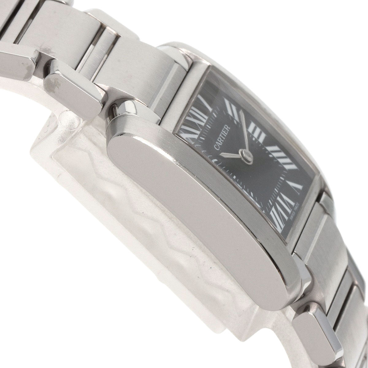カルティエ W51026Q3 タンクフランセーズ SM アジア限定 腕時計 ステンレススチール/SS レディース 【中古】【CARTIER】