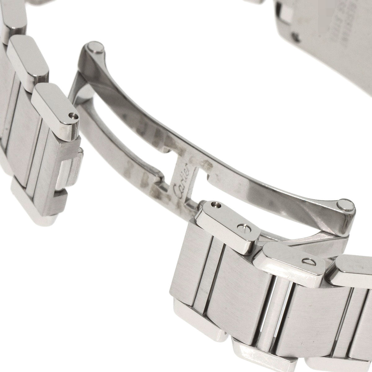 カルティエ W51026Q3 タンクフランセーズ SM アジア限定 腕時計 ステンレススチール/SS レディース 【中古】【CARTIER】