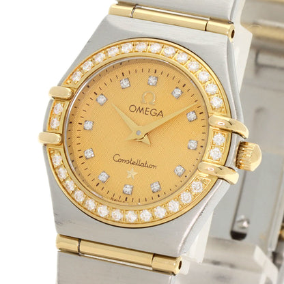 OMEGA Constellation 12P Bezel Diamond Watches 1267.15.00 Stainless Steel/SSxK18YG Ladies