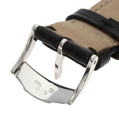 PIAGET Extra Flat Square Watches 90300 K18 White Gold/Leather mens