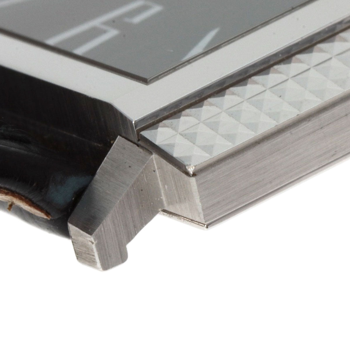 PIAGET Extra Flat Square Watches 90300 K18 White Gold/Leather mens