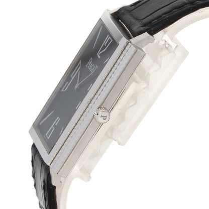 PIAGET Extra Flat Square Watches 90300 K18 White Gold/Leather mens