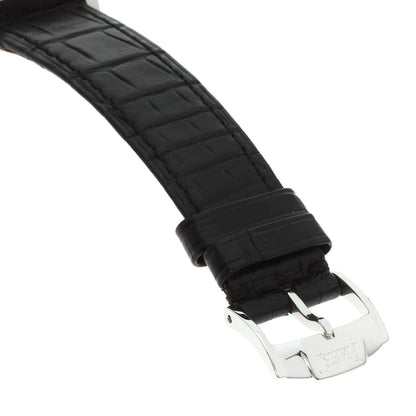 PIAGET Extra Flat Square Watches 90300 K18 White Gold/Leather mens