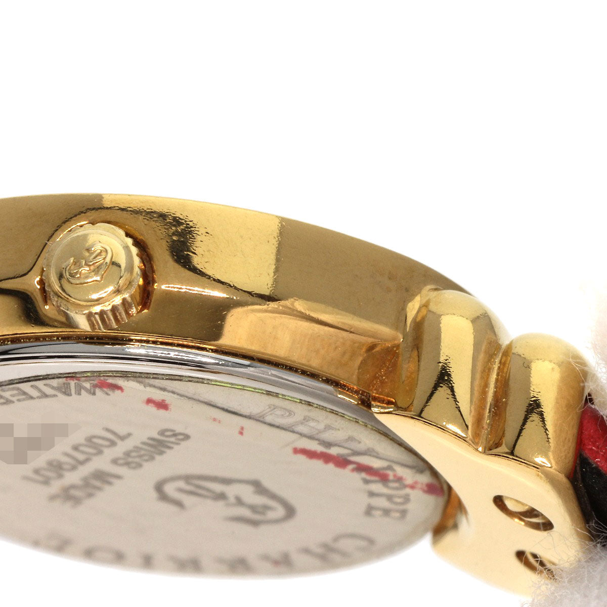 PHILIPPE CHARRIOL Saint Tropez Watches 7007901 Gold Plated/Leather Ladies