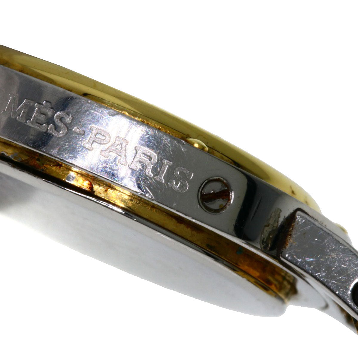 HERMES Clipper Watches Stainless Steel/SSxGP Ladies