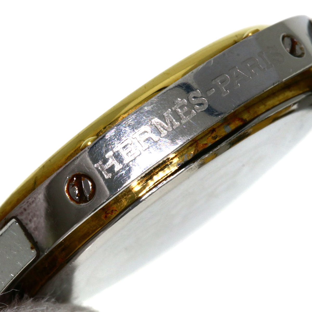 HERMES Clipper Watches Stainless Steel/SSxGP Ladies