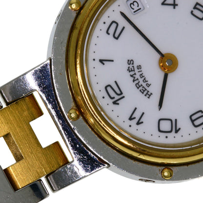 HERMES Clipper Watches Stainless Steel/SSxGP Ladies