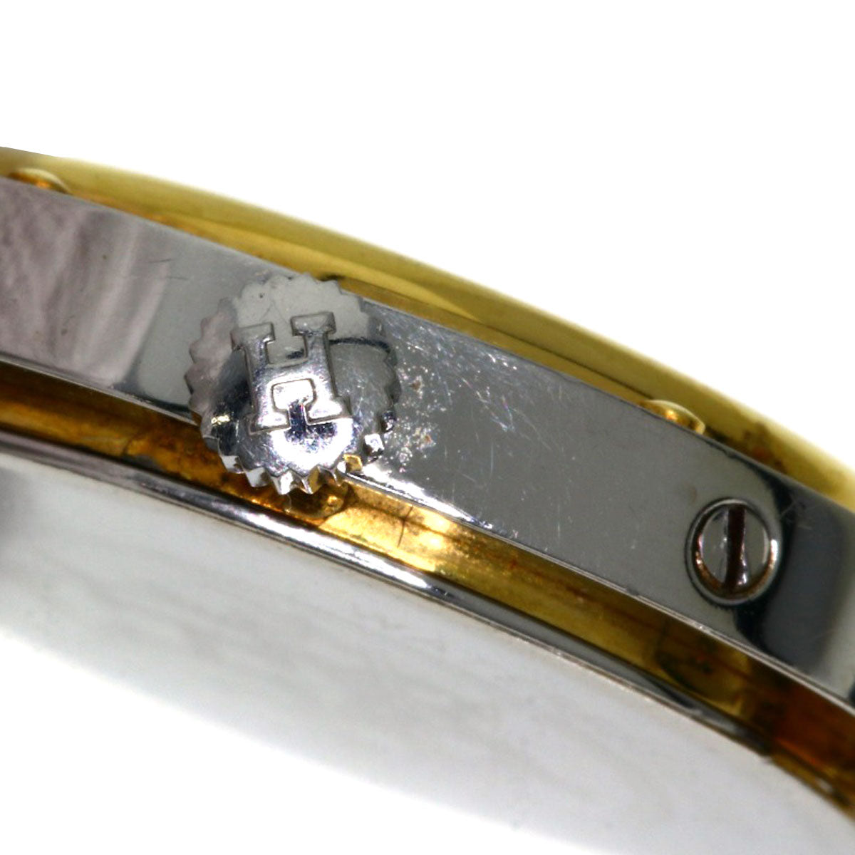 HERMES Clipper Watches Stainless Steel/SSxGP Ladies
