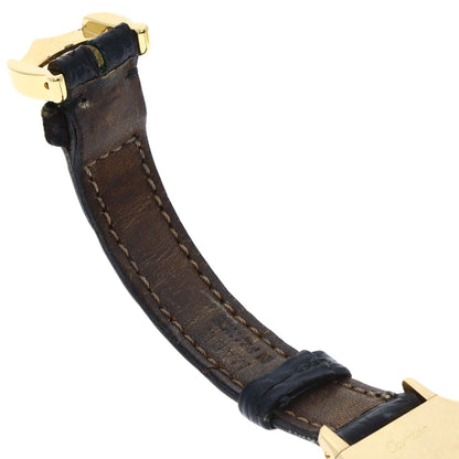 CARTIER Santos Dumont SM Watches W1505556 K18 Yellow Gold/Leather Ladies