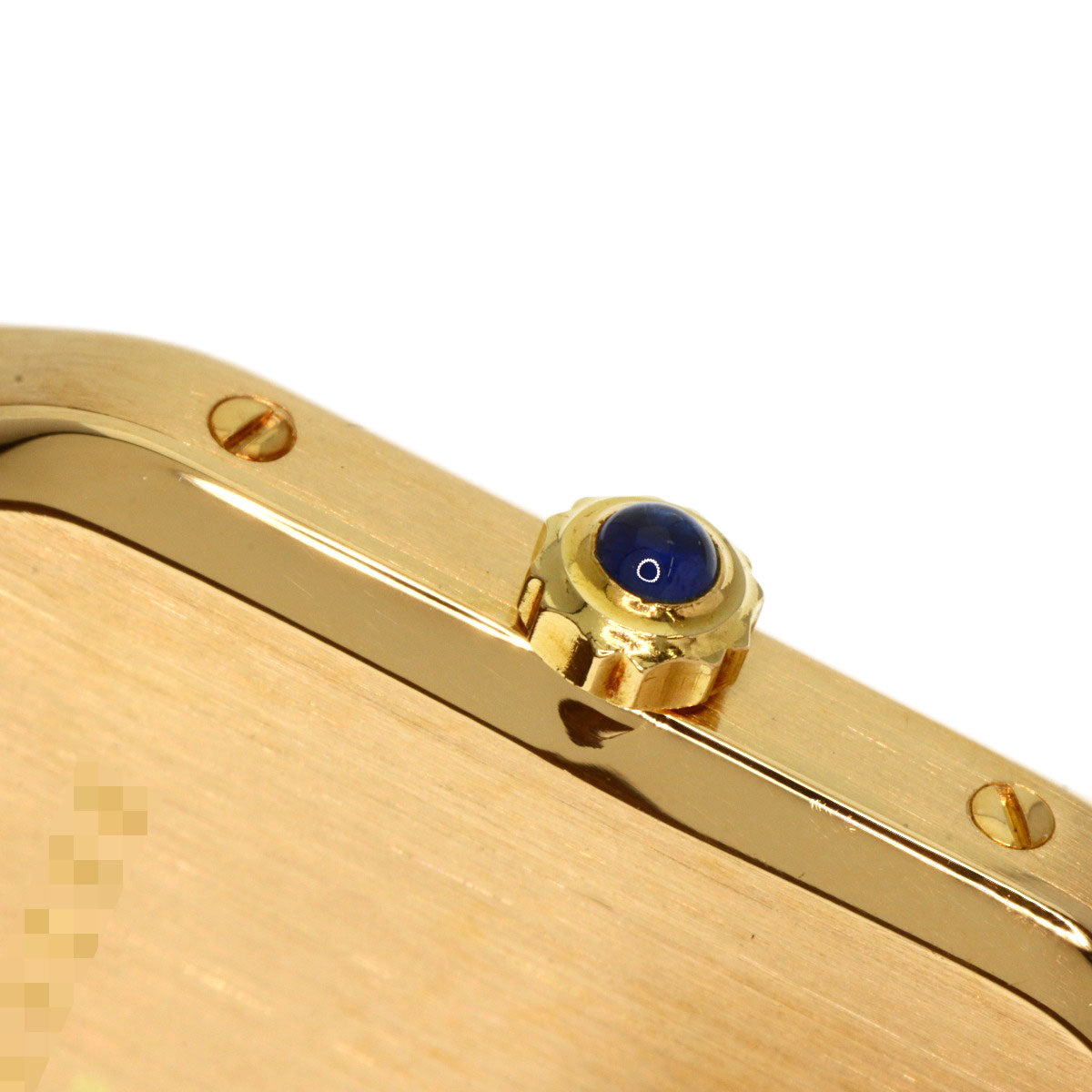 CARTIER Santos Dumont SM Watches W1505556 K18 Yellow Gold/Leather Ladies