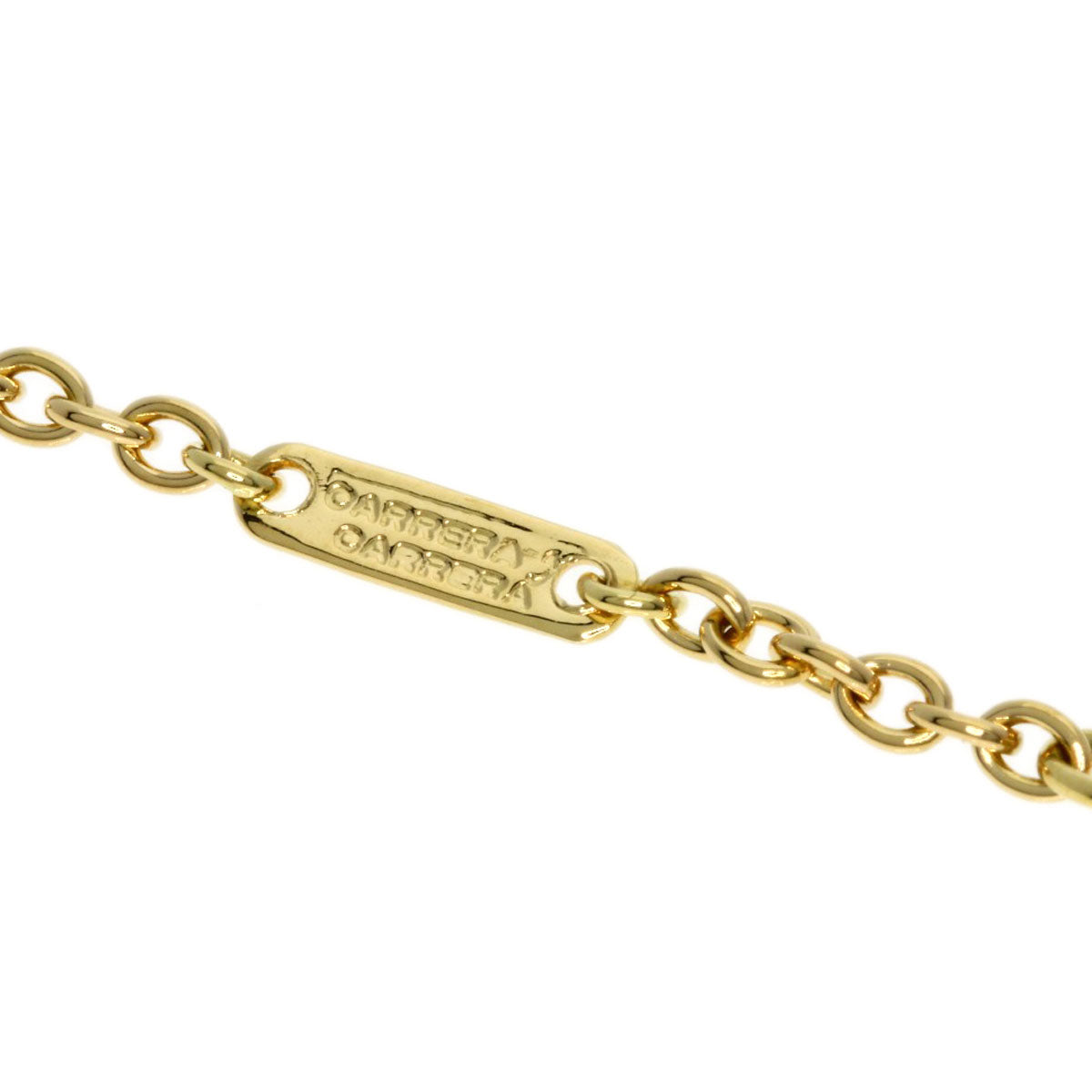 Carrera y Carrera Angel ribbon motif Necklace K18 Yellow Gold Ladies [Used]