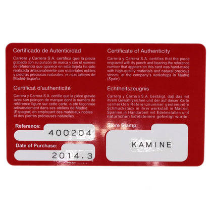 Carrera y Carrera Angel ribbon motif Necklace K18 Yellow Gold Ladies [Used]