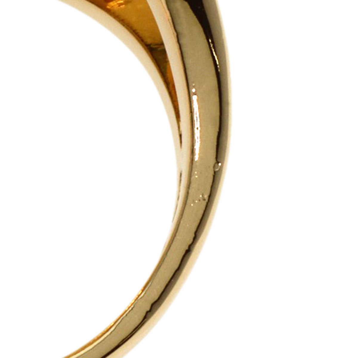 BVLGARI BVLGARI BVLGARI white shell Ring K18 Yellow Gold Ladies [Used]