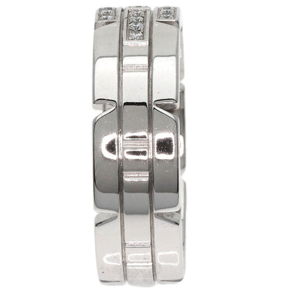 CARTIER   Ring Tank Francaise Diamond #61 K18 White Gold Ladies