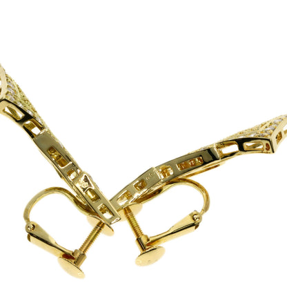Diamond Earring K18 Yellow Gold 8.2g　Ladies