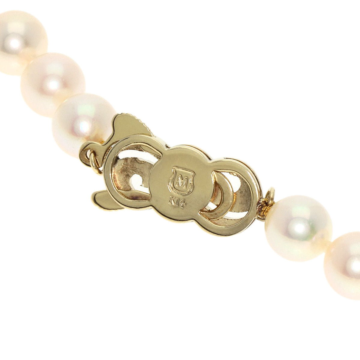 MIKIMOTO Pearl Pearl Long Necklace K14 Yellow Gold Ladies [Used]