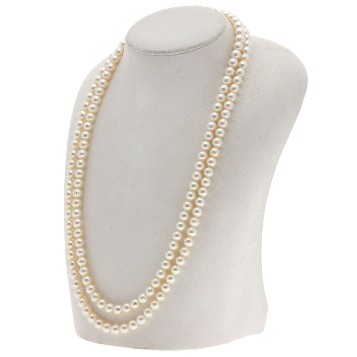 MIKIMOTO Pearl Pearl Long Necklace K14 Yellow Gold Ladies [Used]