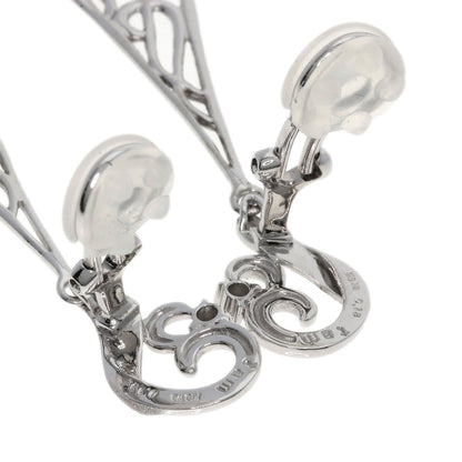 0.13ct tam Tamura Muneyoshi Diamond Earring K18 White Gold 10.2g　Ladies