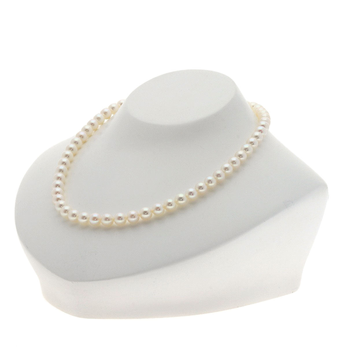 MIKIMOTO Pearl Pearl Necklace K14 White Gold Ladies [Used]