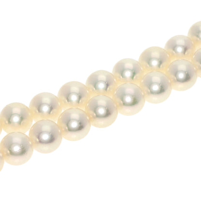 MIKIMOTO Pearl Pearl Earring 2-piece set Necklace K14 White Gold Ladies [Used]