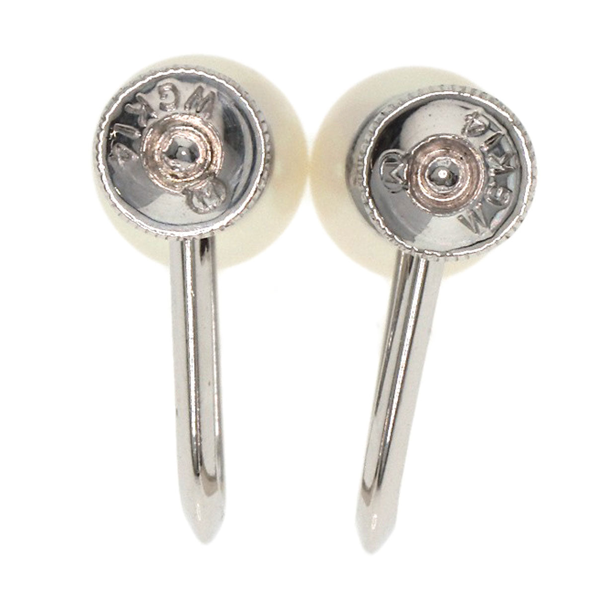 MIKIMOTO Pearl Pearl Earring 2-piece set Necklace K14 White Gold Ladies [Used]