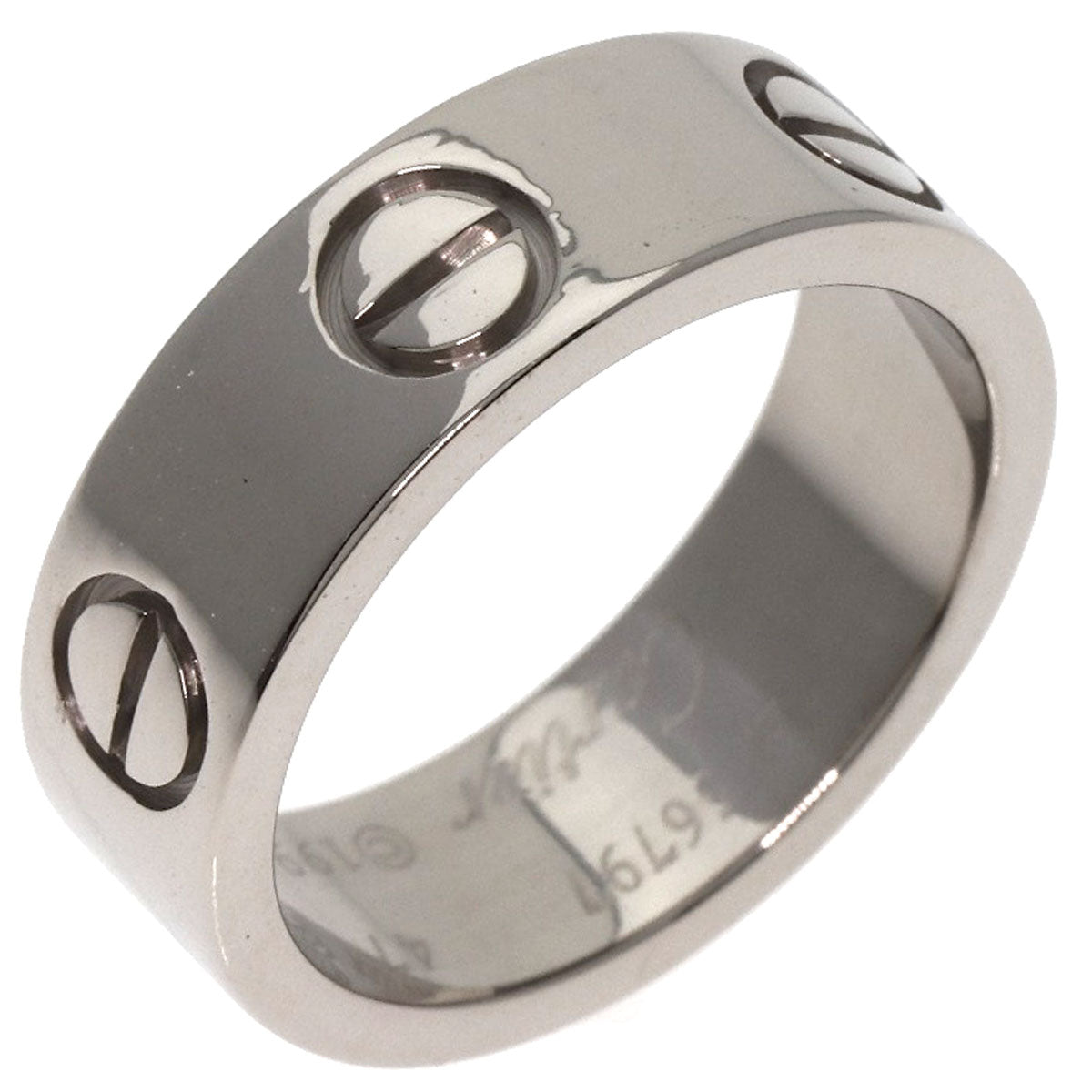 CARTIER   Ring love ring #47 K18 White Gold Ladies