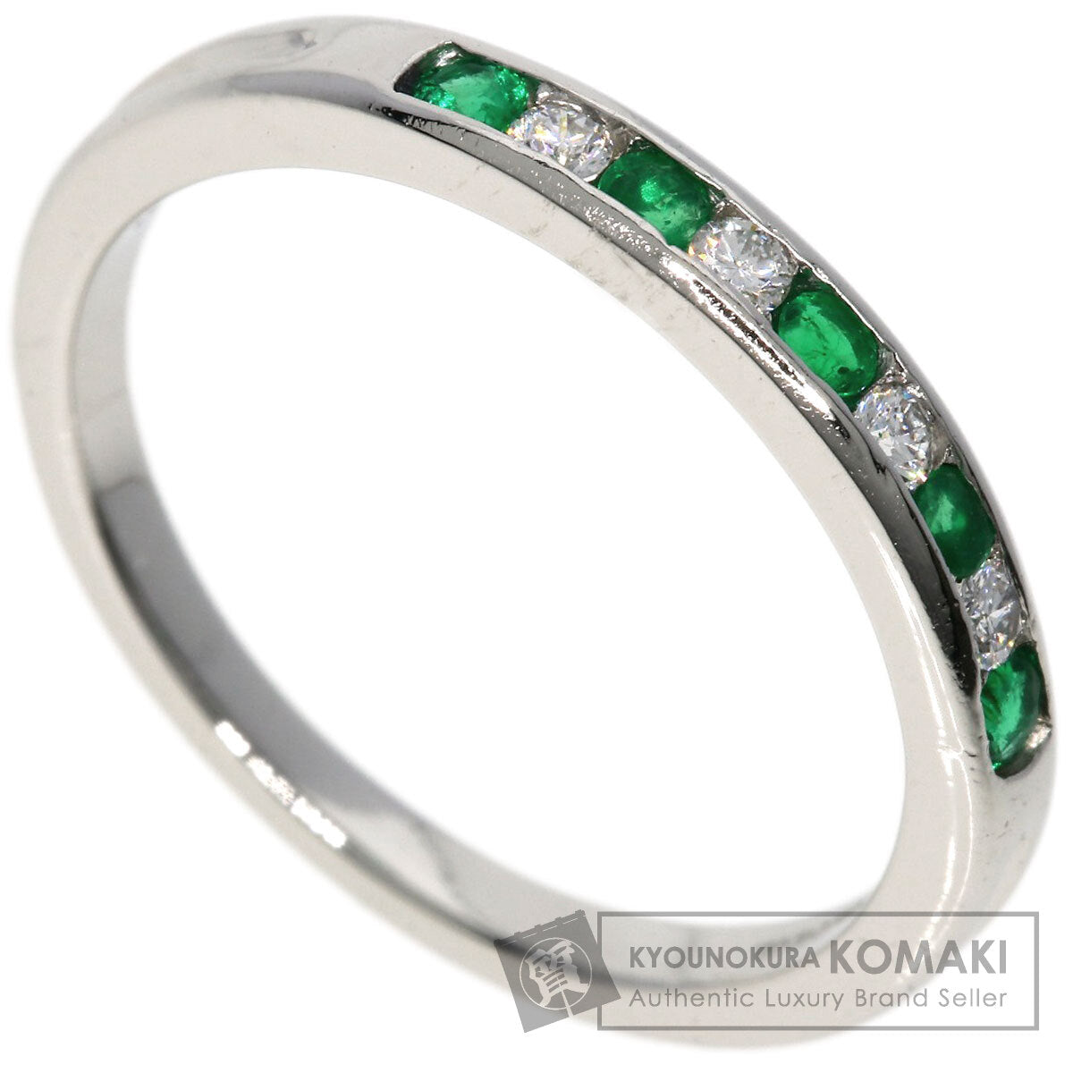 TIFFANY&Co.   Ring Emerald Diamond Platinum Ladies