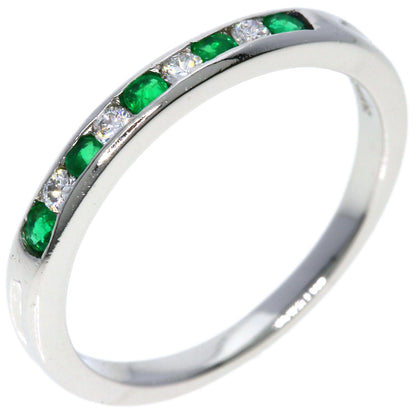 TIFFANY&Co.   Ring Emerald Diamond Platinum Ladies