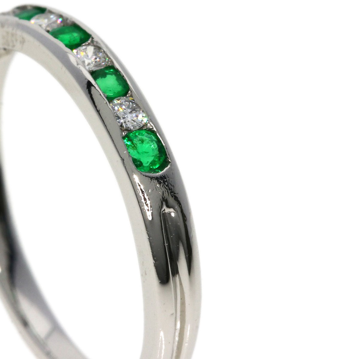 TIFFANY&Co.   Ring Emerald Diamond Platinum Ladies