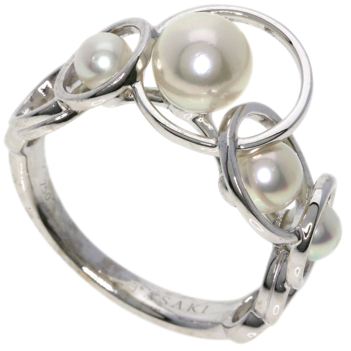 TASAKI   Ring Enima Akoya Pearl K18 White Gold Ladies