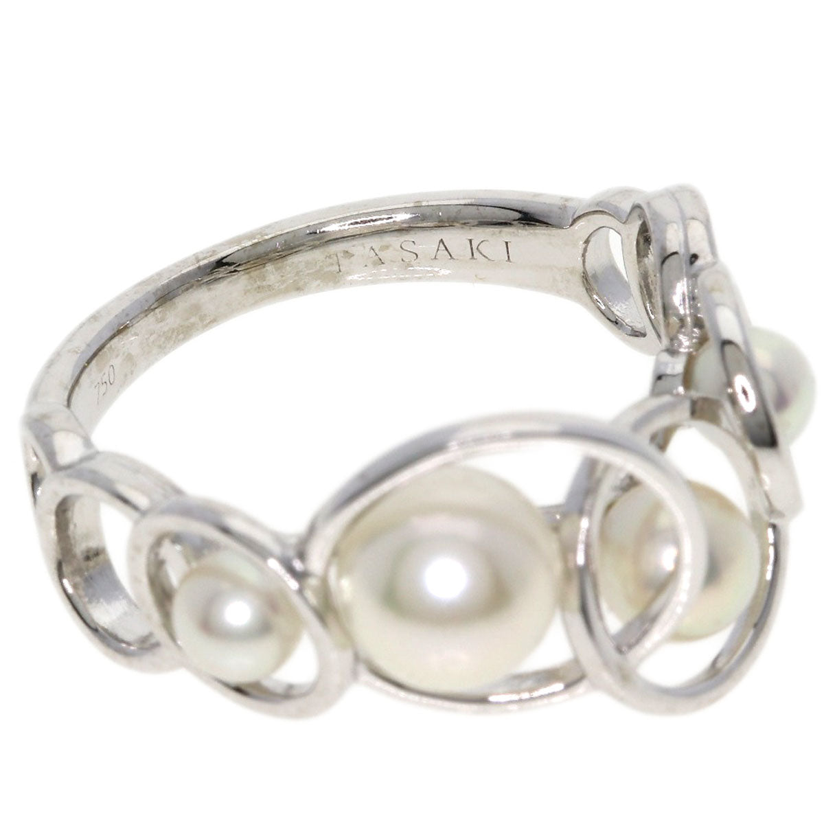 TASAKI   Ring Enima Akoya Pearl K18 White Gold Ladies