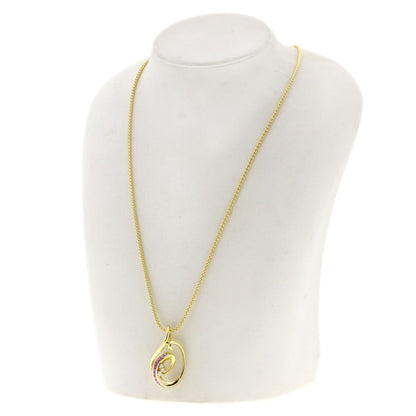 Jeunet   Pink Sapphire Diamond Necklace  K18 Yellow Gold Ladies [Used]