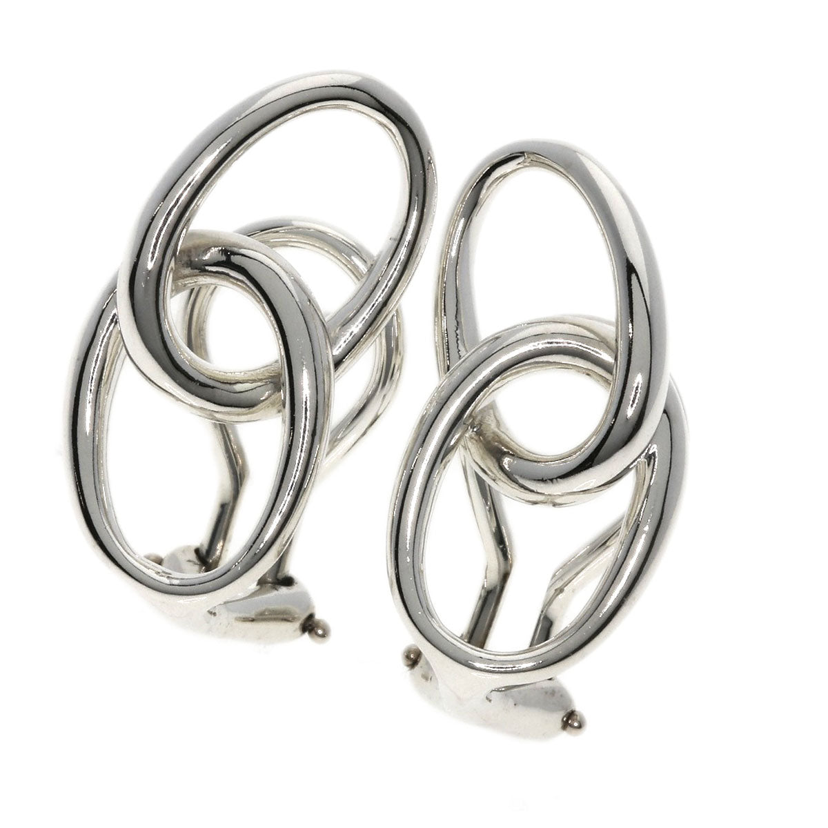 TIFFANY&Co.   Earring Double loop Silver Ladies