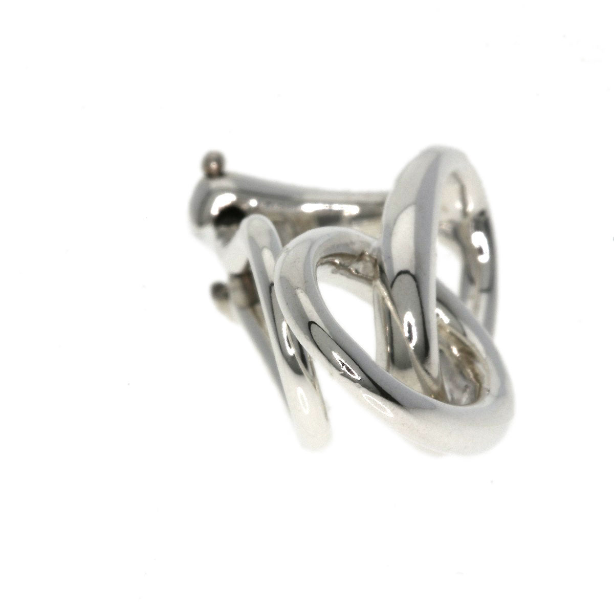 TIFFANY&Co.   Earring Double loop Silver Ladies