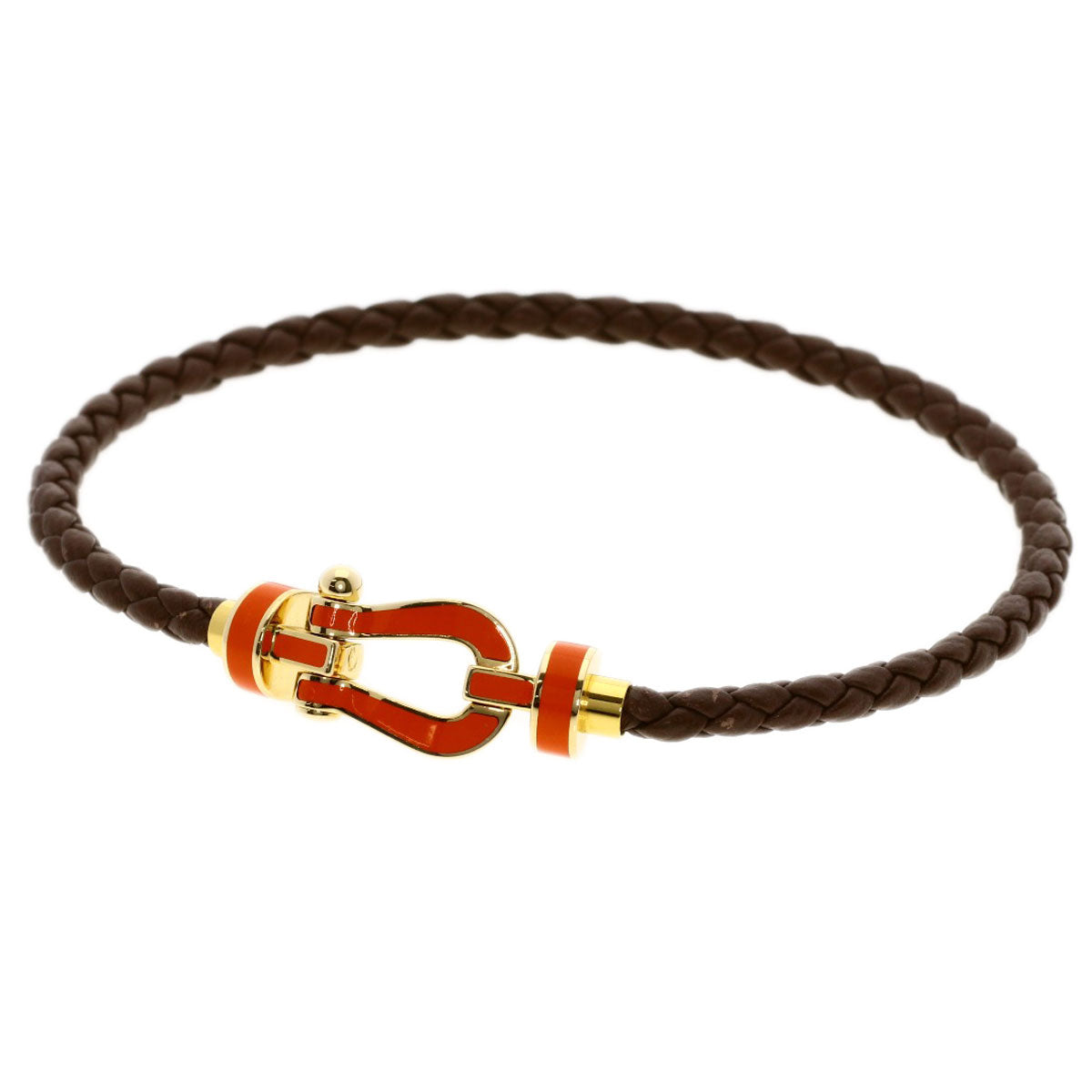 FRED   Bracelet Force 10 SM K18 Yellow Gold LeatherLadies