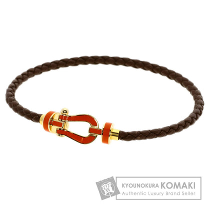 FRED   Bracelet Force 10 SM K18 Yellow Gold LeatherLadies