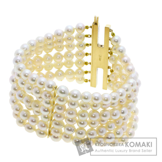 MIKIMOTO Akoya pearl Pearl Bracelet K18 Yellow Gold Ladies [Used]
