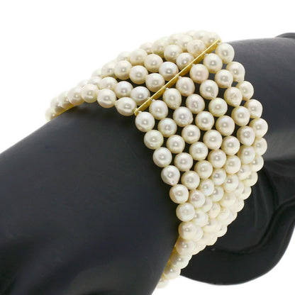 MIKIMOTO Akoya pearl Pearl Bracelet K18 Yellow Gold Ladies [Used]
