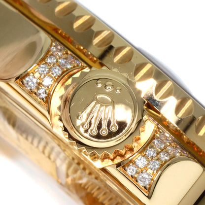 ROLEX GMT Master 2 Baguette Diamond Ruby Sapphire Watches 116758SARU K18 Yellow Gold/18K Yellow Gold mens